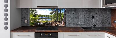 Keuken achterwand Bospanorama