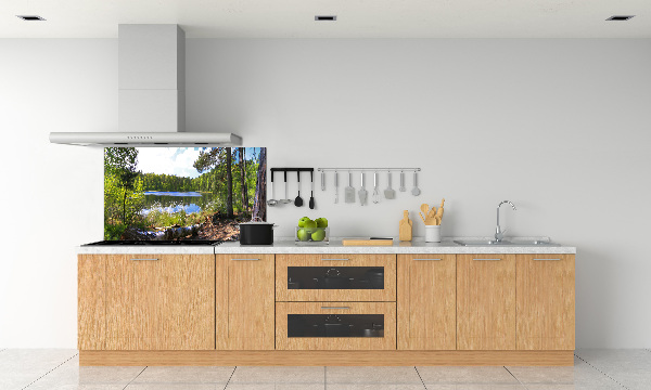 Keuken achterwand Bospanorama