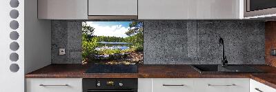 Keuken achterwand Bospanorama