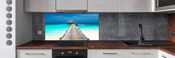 Panel do kuchni Drewniane molo