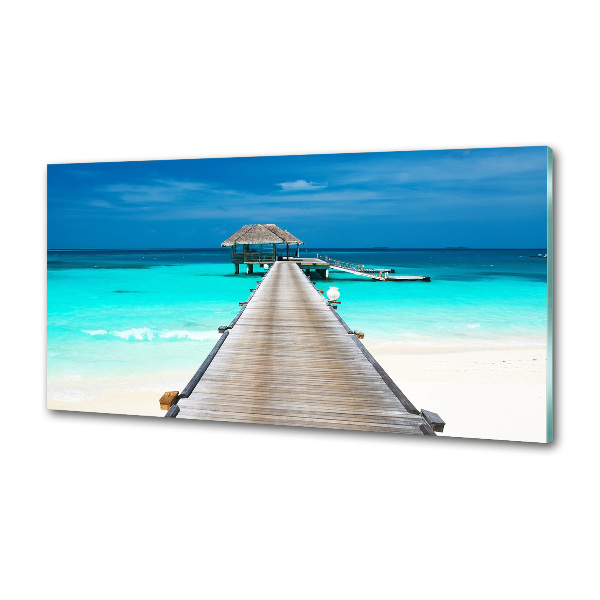 Panel do kuchni Drewniane molo