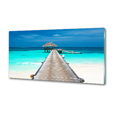 Panel do kuchni Drewniane molo