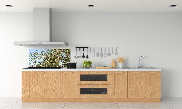 Spatscherm keuken Olijfboom