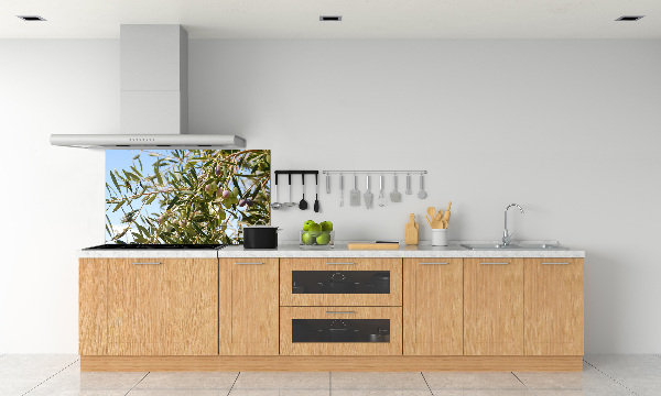 Spatscherm keuken Olijfboom