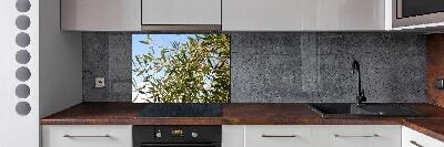 Spatscherm keuken Olijfboom