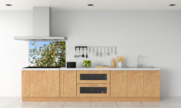 Spatscherm keuken Olijfboom