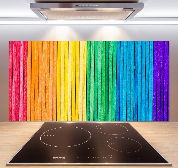 Spatplaat keuken Kleurrijke strepen