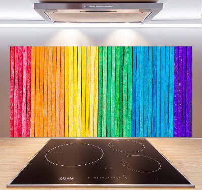 Spatplaat keuken Kleurrijke strepen