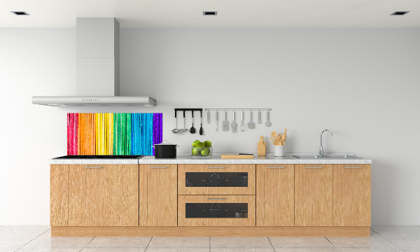 Spatplaat keuken Kleurrijke strepen