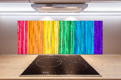 Spatplaat keuken Kleurrijke strepen