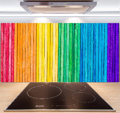 Spatplaat keuken Kleurrijke strepen
