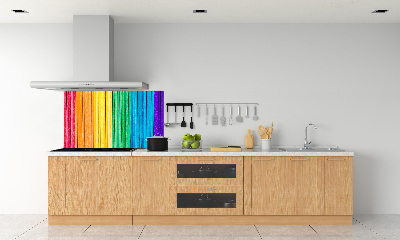 Spatplaat keuken Kleurrijke strepen