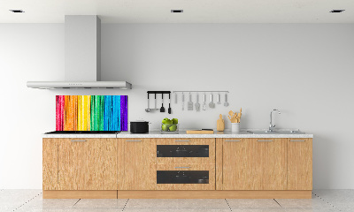 Spatplaat keuken Kleurrijke strepen