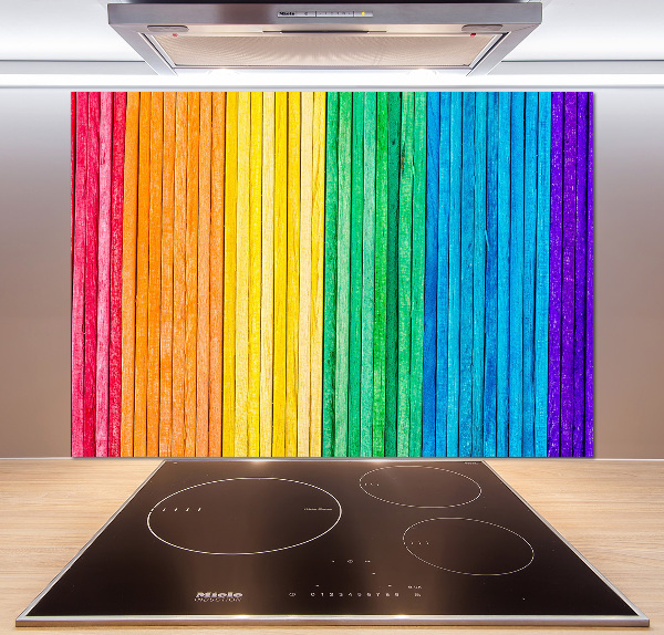 Spatplaat keuken Kleurrijke strepen