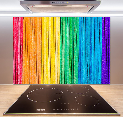 Spatplaat keuken Kleurrijke strepen