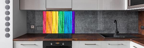 Spatplaat keuken Kleurrijke strepen
