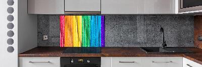 Spatplaat keuken Kleurrijke strepen