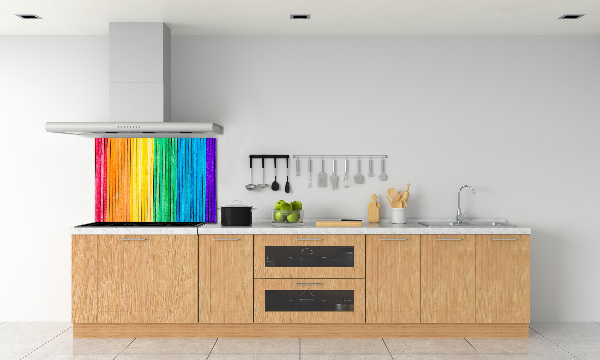 Spatplaat keuken Kleurrijke strepen