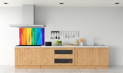 Spatplaat keuken Kleurrijke strepen