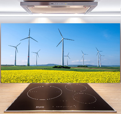 Panel do kuchni Wiatraki na polu