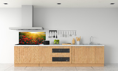 Spatscherm keuken Klaprozenveld