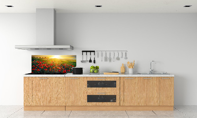 Spatscherm keuken Klaprozenveld