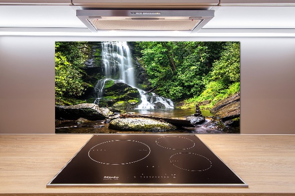 Spatplaat keuken Waterval in het bos