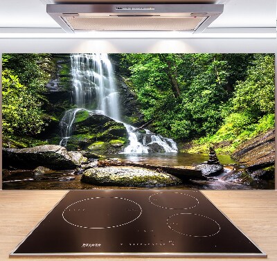 Spatplaat keuken Waterval in het bos