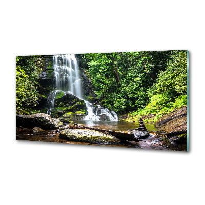Spatplaat keuken Waterval in het bos