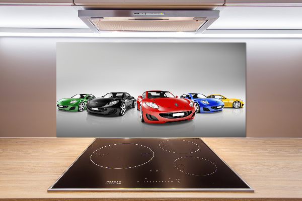 Keuken achterwand Kleurrijke auto's