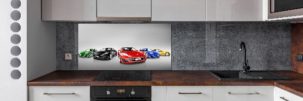 Keuken achterwand Kleurrijke auto's