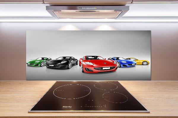 Keuken achterwand Kleurrijke auto's