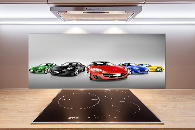 Keuken achterwand Kleurrijke auto's
