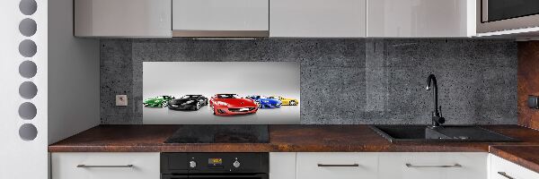 Keuken achterwand Kleurrijke auto's