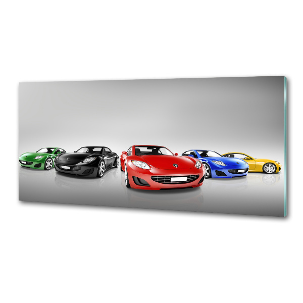Keuken achterwand Kleurrijke auto's
