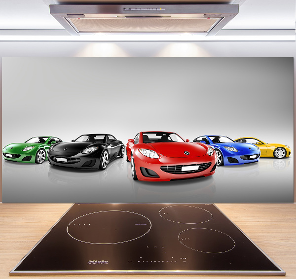 Keuken achterwand Kleurrijke auto's