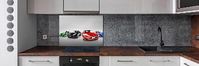 Keuken achterwand Kleurrijke auto's