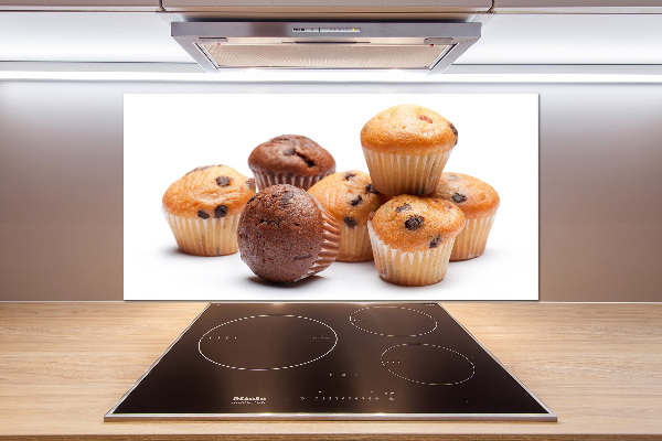 Glazen achterwand keuken Cupcakes