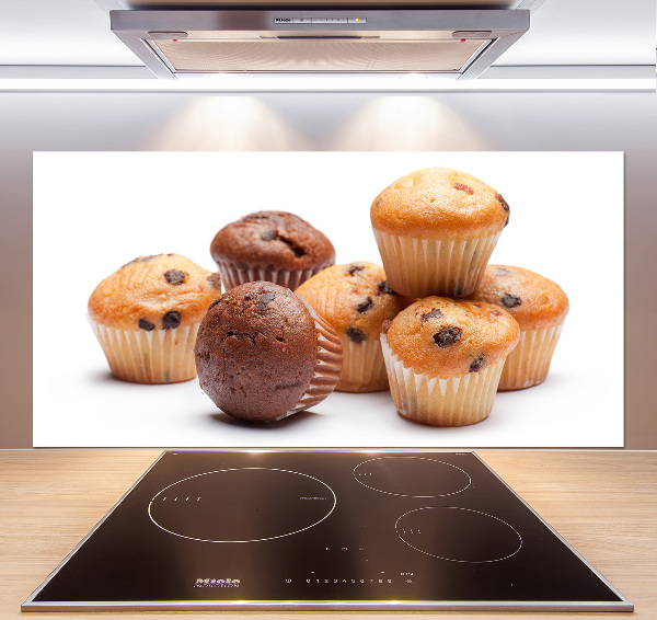 Glazen achterwand keuken Cupcakes