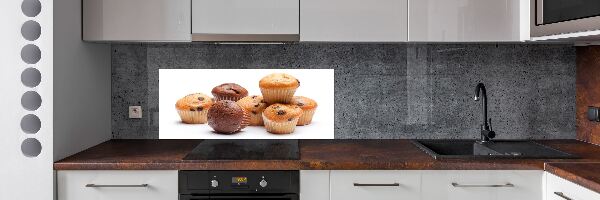 Glazen achterwand keuken Cupcakes