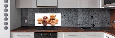 Glazen achterwand keuken Cupcakes