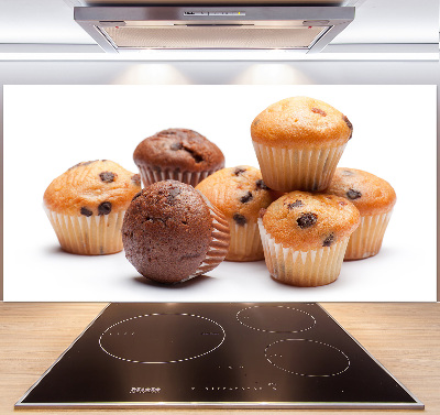 Glazen achterwand keuken Cupcakes