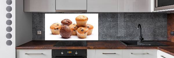 Glazen achterwand keuken Cupcakes