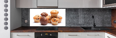 Glazen achterwand keuken Cupcakes