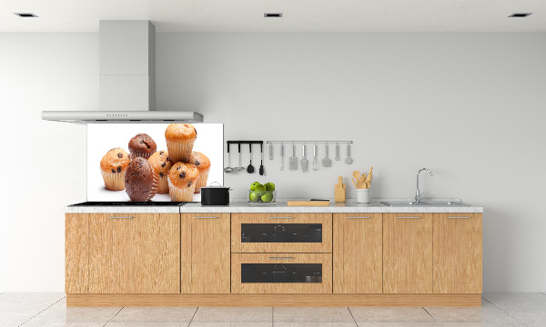 Glazen achterwand keuken Cupcakes