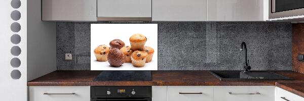 Glazen achterwand keuken Cupcakes