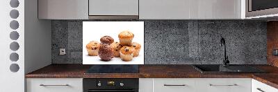 Glazen achterwand keuken Cupcakes