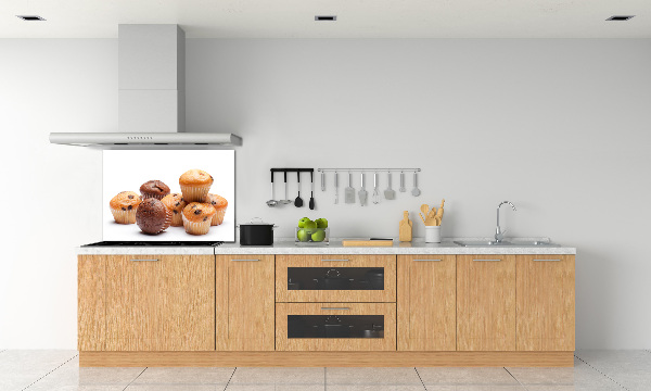 Glazen achterwand keuken Cupcakes