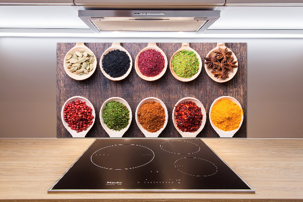 Achterwand keuken Kleurrijke kruiden