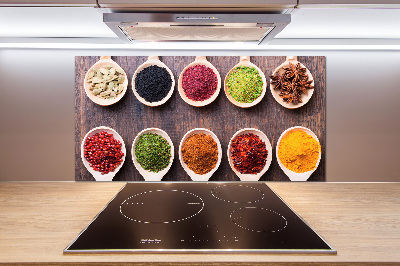 Achterwand keuken Kleurrijke kruiden